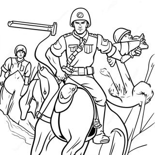 Hunter Leading The Bad Batch Coloring Page 31373-25280