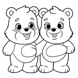 Cheerful Care Bear Cousins Coloring Page 31393-25298