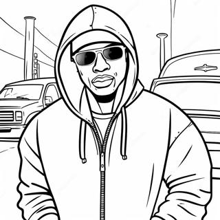 Hood Swag Gangsta Coloring Page 31412-25311