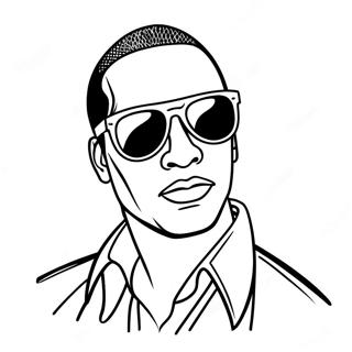 Cool Gangsta With Sunglasses Coloring Page 31413-25315