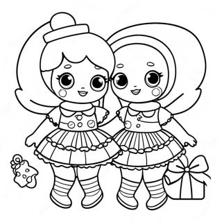 Lol Surprise Dolls In Festive Outfits Coloring Page 31433-25329