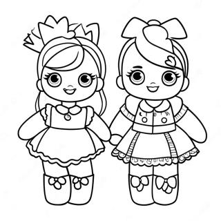 Lol Surprise Dolls In Festive Outfits Coloring Page 31433-25330