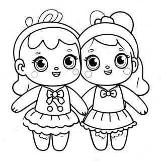 Lol Surprise Dolls In Festive Outfits Coloring Page 31433-25331