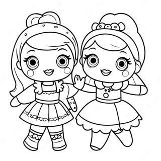 Lol Surprise Dolls In Festive Outfits Coloring Page 31433-25332