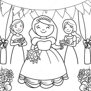 Bridal Shower Celebration Coloring Page 31442-25335