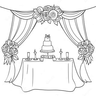 Elegant Bridal Shower Decorations Coloring Page 31443-25337