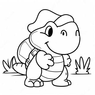 Adventurous Koopa Troopa Coloring Page 31473-25360