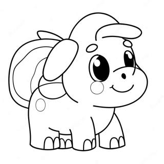 Cute Cartoon Butt Coloring Page 31492-25374