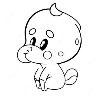 Cute Cartoon Butt Coloring Page 31492-25376