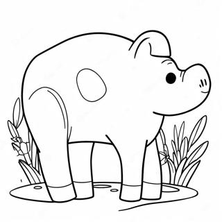 Funny Animal Butt Coloring Page 31493-25378