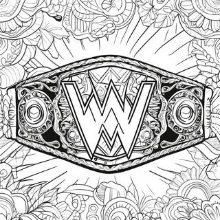 Wwe Belt Coloring Pages