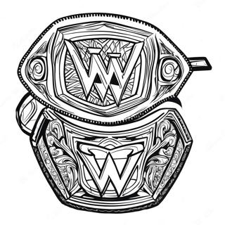 Wwe Championship Belt Coloring Page 31512-25391