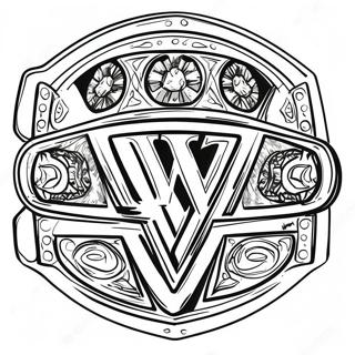 Wwe Championship Belt Coloring Page 31512-25392