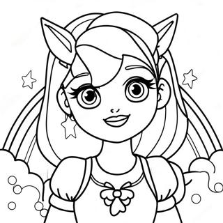 Rainbow High Ruby Coloring Pages