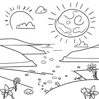 Day And Night Scene Coloring Page 31592-25456