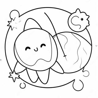 Bright Sun And Moon Coloring Page 31593-25460