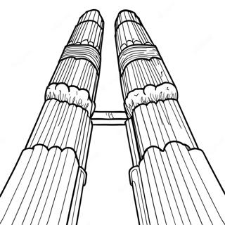 Peaceful Twin Towers Coloring Page 31603-25468