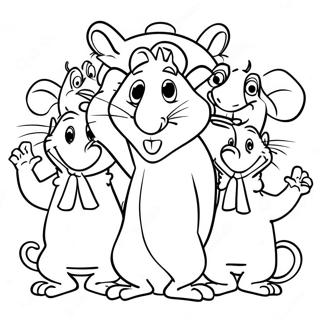 Ratatouille Movie Characters Coloring Page 3161-2626