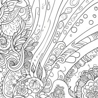 Colorful Drip Patterns Coloring Page 31623-25485