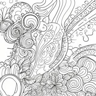 Colorful Drip Patterns Coloring Page 31623-25486