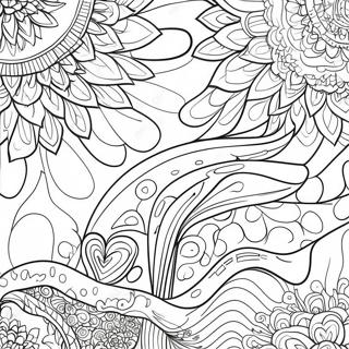 Colorful Drip Patterns Coloring Page 31623-25487