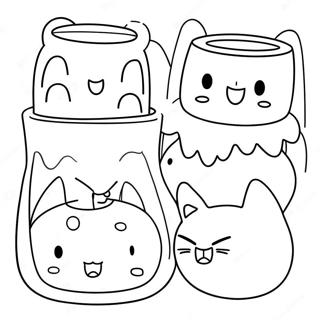 Adorable Cats Vs Playful Pickles Coloring Page 31653-25508