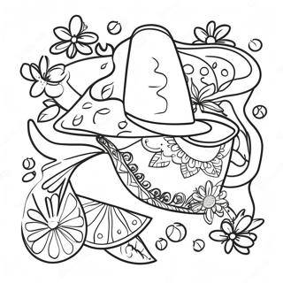 Vibrant Fiesta Celebration Coloring Page 31663-25513