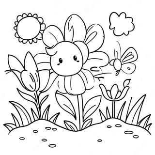 Spring For Toddlers Coloring Pages