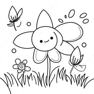 Spring Flowers Coloring Page For Toddlers 31692-25534