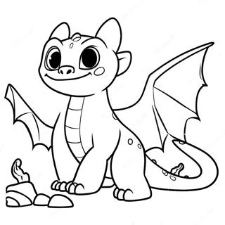 Toothless Dragon Coloring Page 31702-25544