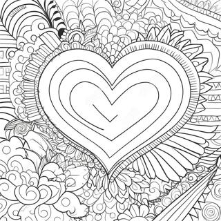 Black Love Heart Coloring Page 31712-25551