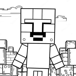 Minecraft Alex Coloring Pages