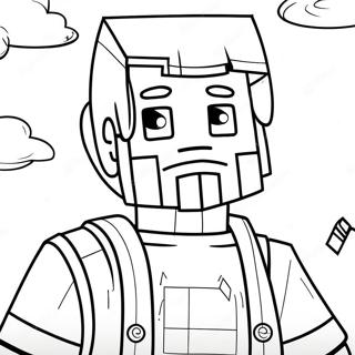 Minecraft Alex Coloring Page 31732-25566