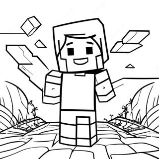 Minecraft Alex Coloring Page 31732-25567