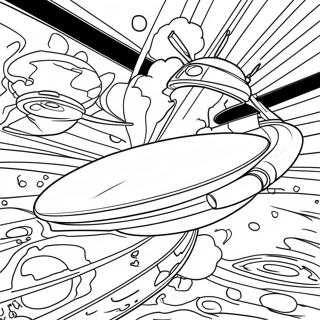 Starship Enterprise In Space Coloring Page 31743-25589