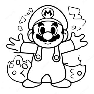 Mario Halloween Coloring Page 31752-25580