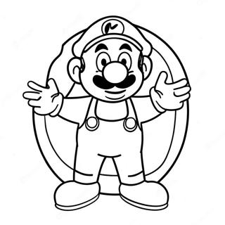 Luigi In A Spooky Costume Coloring Page 31753-25583