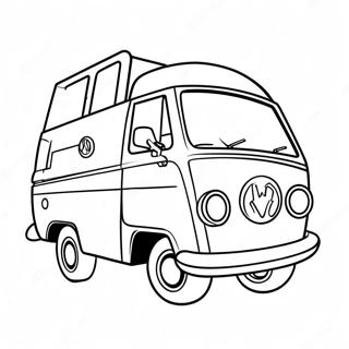 Mystery Machine Coloring Pages