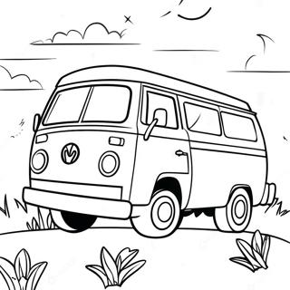 Colorful Mystery Machine Adventure Coloring Page 31793-25617