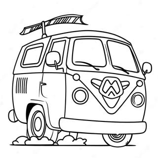 Colorful Mystery Machine Adventure Coloring Page 31793-25618