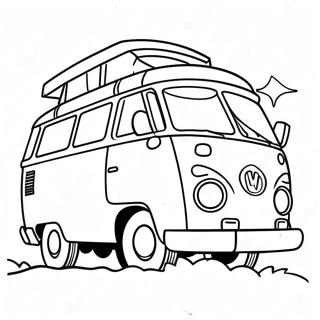 Colorful Mystery Machine Adventure Coloring Page 31793-25620