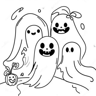 Spooky Ghosts Coloring Page 31803-25626