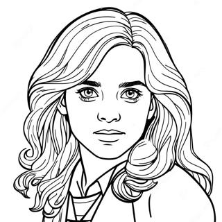 Hermione Granger Realistic Coloring Page 31832-25646