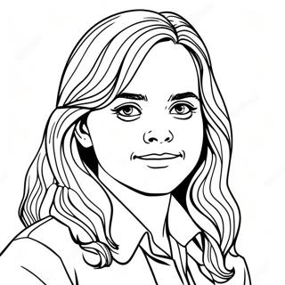 Hermione Granger Realistic Coloring Page 31832-25647