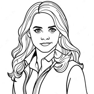 Hermione Granger Realistic Coloring Page 31832-25648