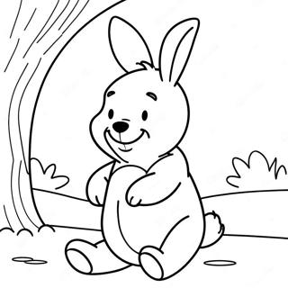 Winnie The Pooh Rabbit Coloring Pages