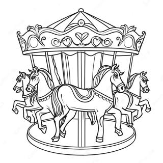 Carousel Coloring Pages