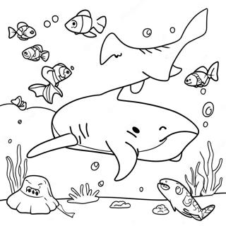 Shark Adventures Coloring Pages