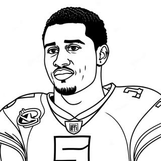 Jalen Hurts Coloring Page 31882-25686