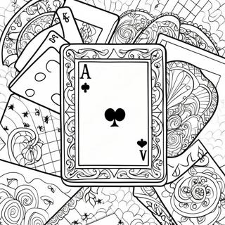 Playing Cards Coloring Page 31892-25695